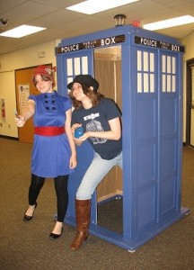 Doctor Who fans gather at the Library