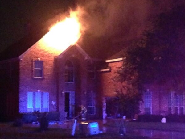 Lightning strike suspected in home fire; no one injured