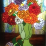 Stained glass art display, demos in June