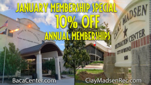 City offers 10% off annual memberships at rec centers