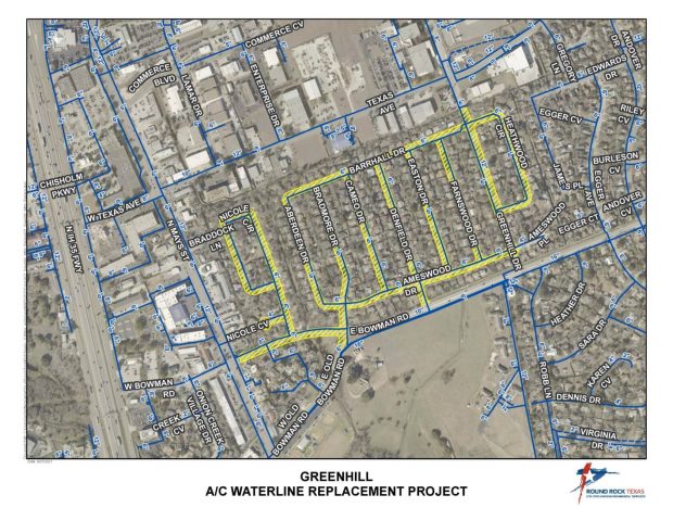 City to replace aging water lines in Greenhill subdivision