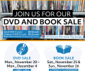 Friends’ DVD and Book Sale begins Mon, November 20